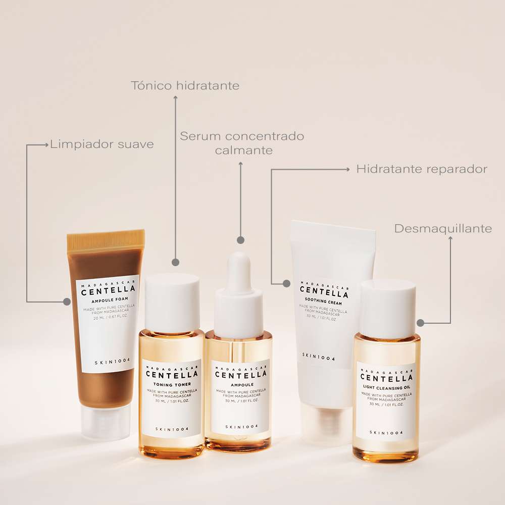 Kit Viajero Madagascar Centella x5 Productos Skin1004