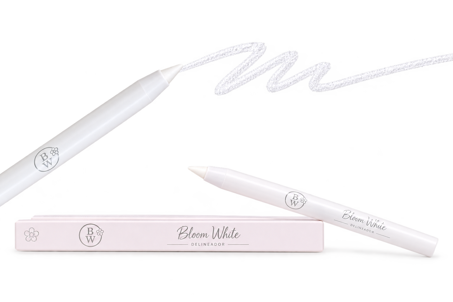 Lápiz Delineador Bloom White Bloomshell