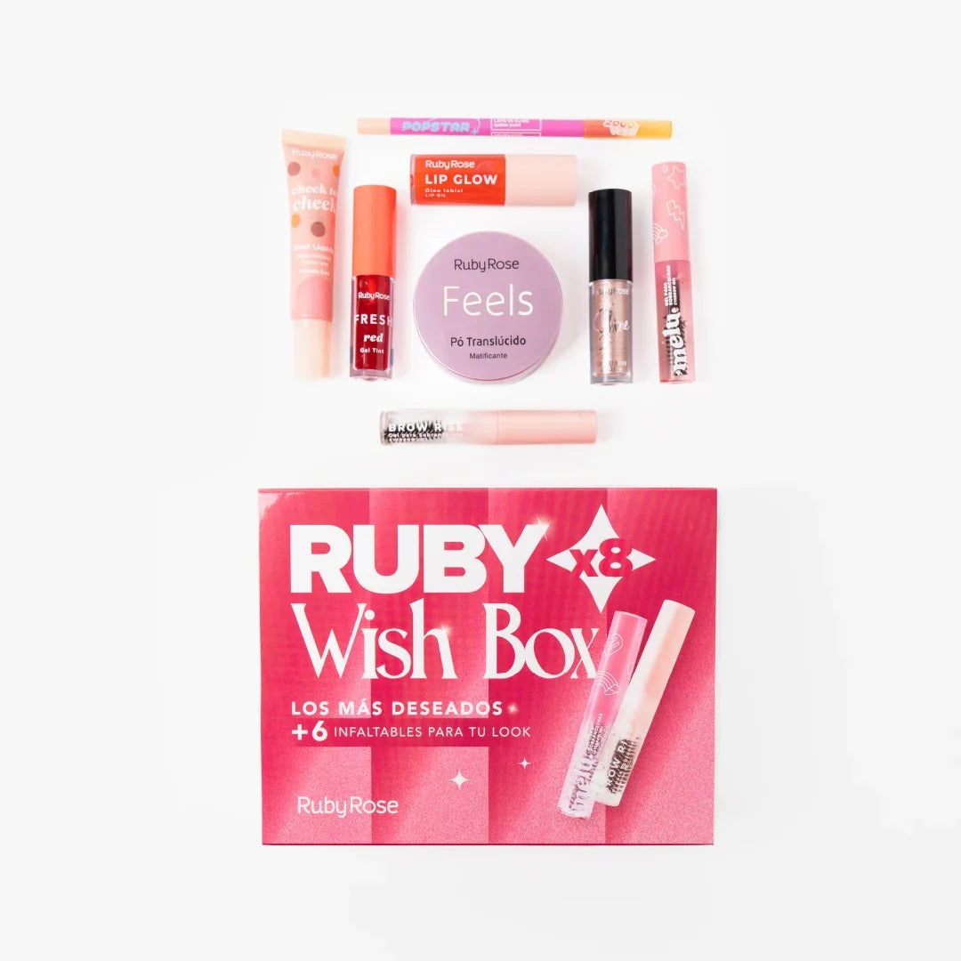 Kit Ruby Rose x 8 Wish Box