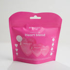 Set De Borla Corazon Fucsia Montoc