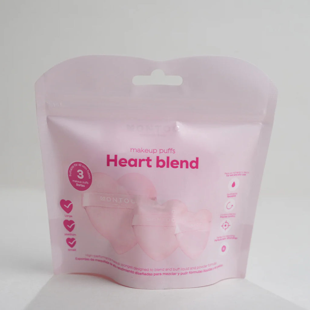Set De Borla Corazon Rosado Montoc