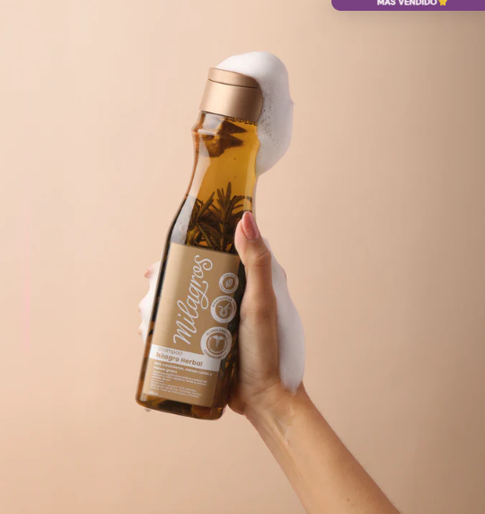 Shampoo Milagro Herbal (Con Romero Y Jengibre)