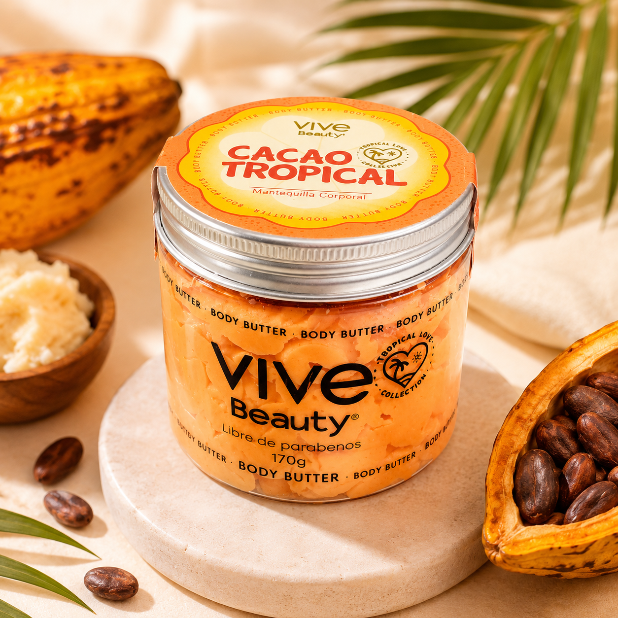 Mantequilla Corporal Cacao Tropical Vive Beauty