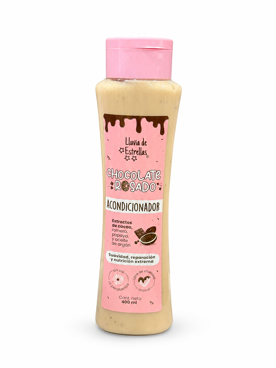 Acondicionador Chocolate Rosado 400ml Lluvia De Estrellas