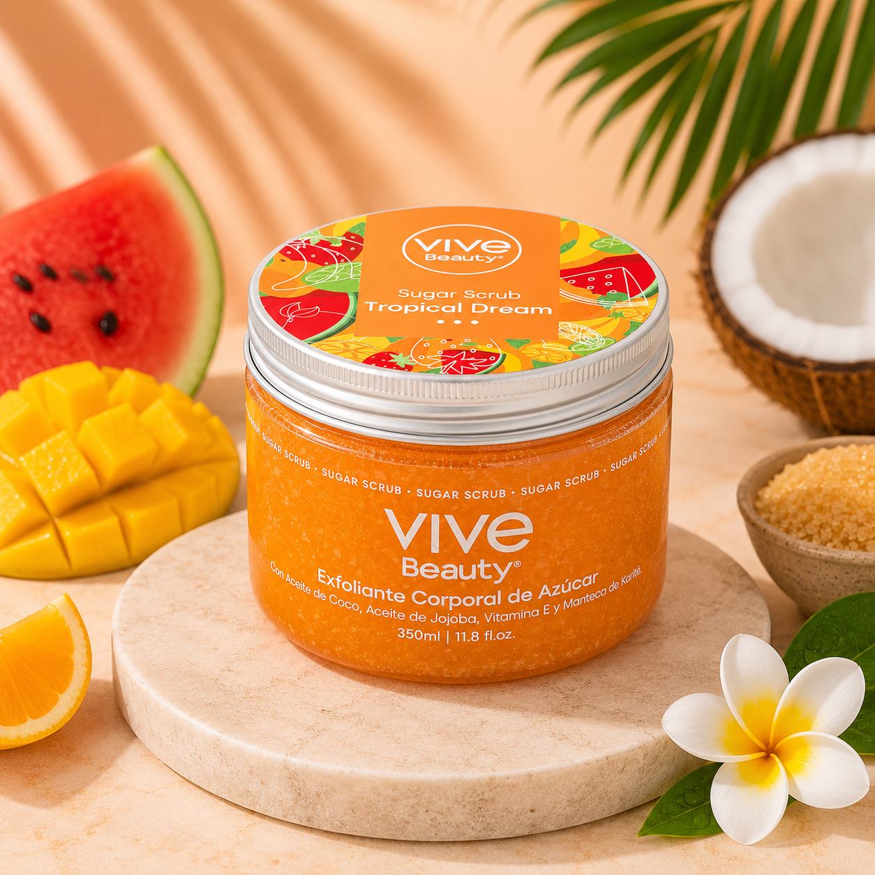 Exfoliante Corporal De Azucar Tropical Dream Vive Beauty *350ml*