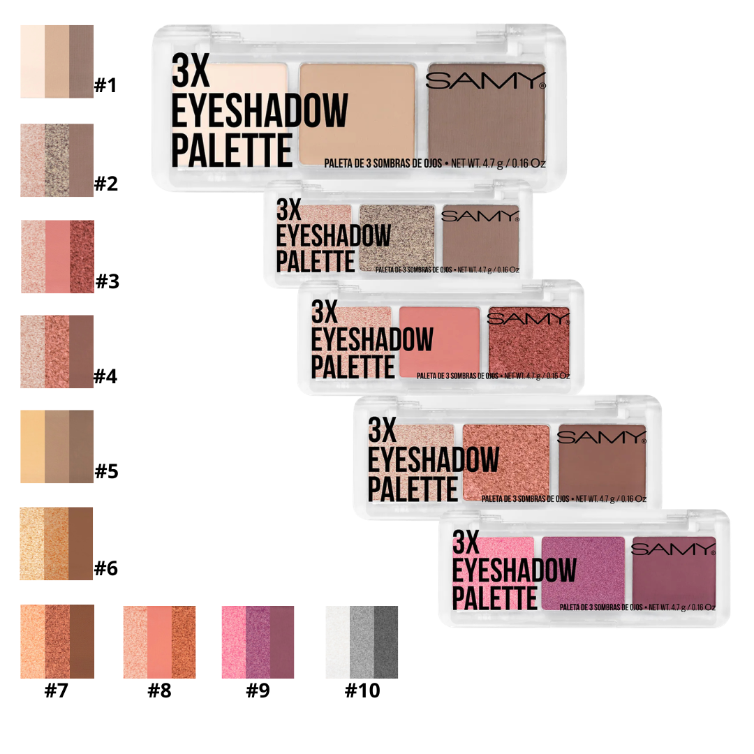 Paleta De Sombras X3 Samy