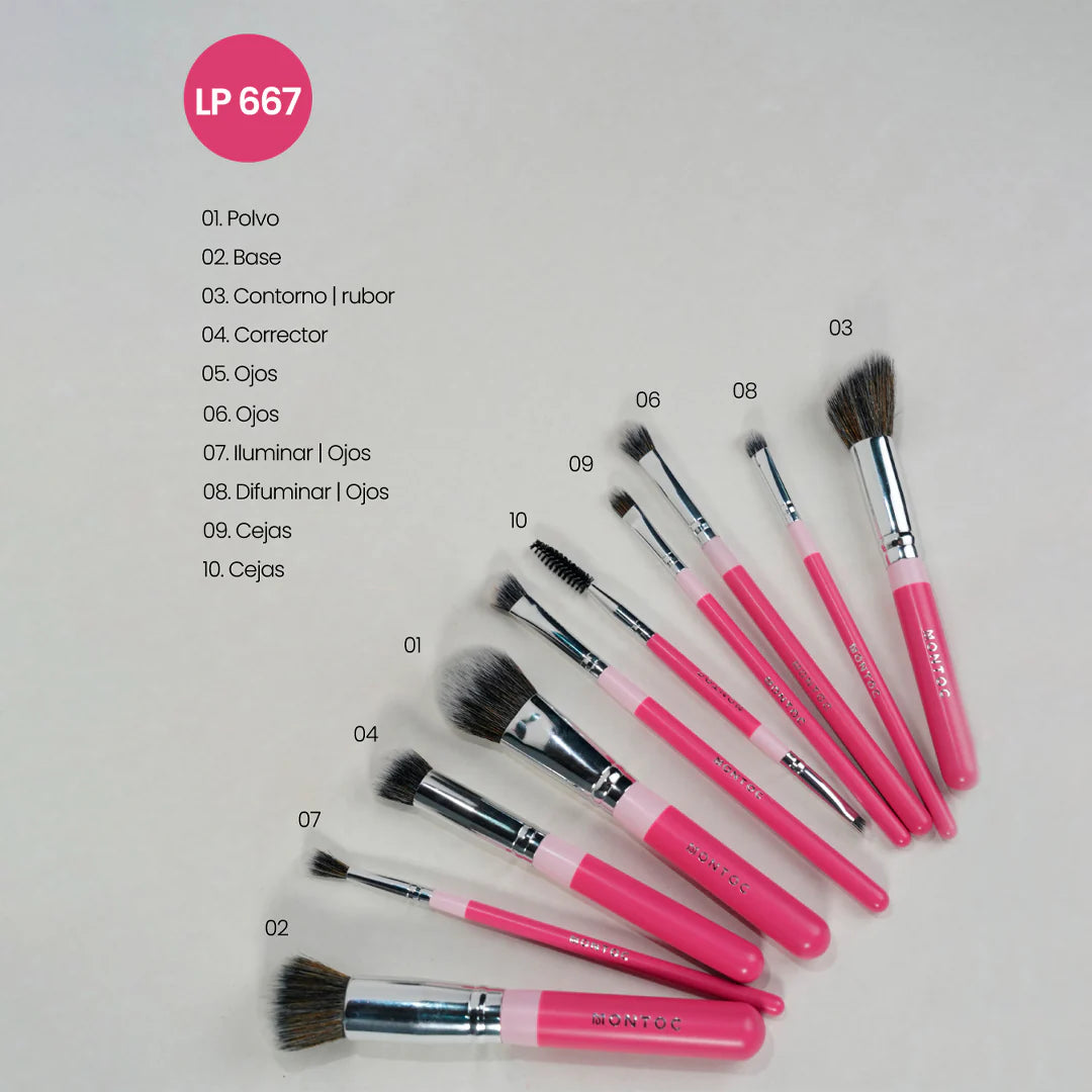 Kit De Brochas Fluffy Montoc