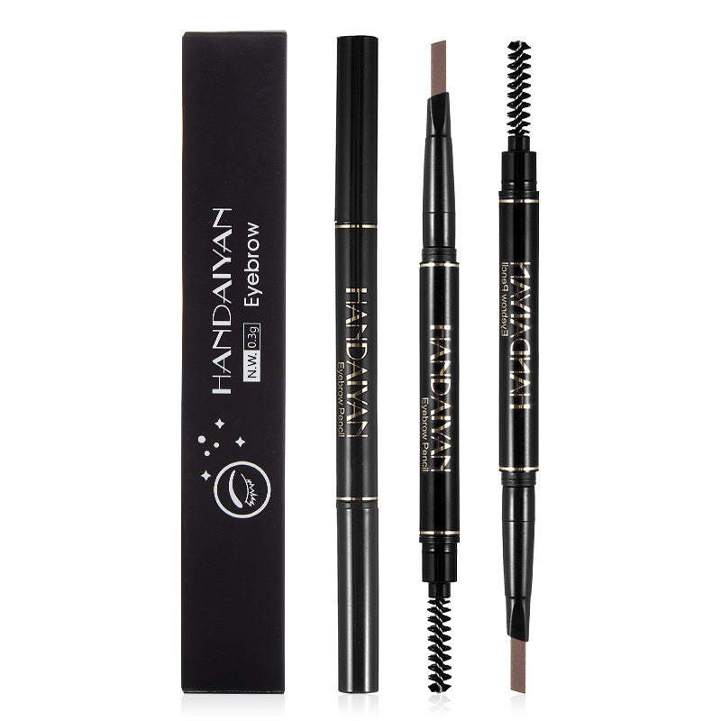 Lápiz (punta plana) + Cepillo Para Difuminar Cejas