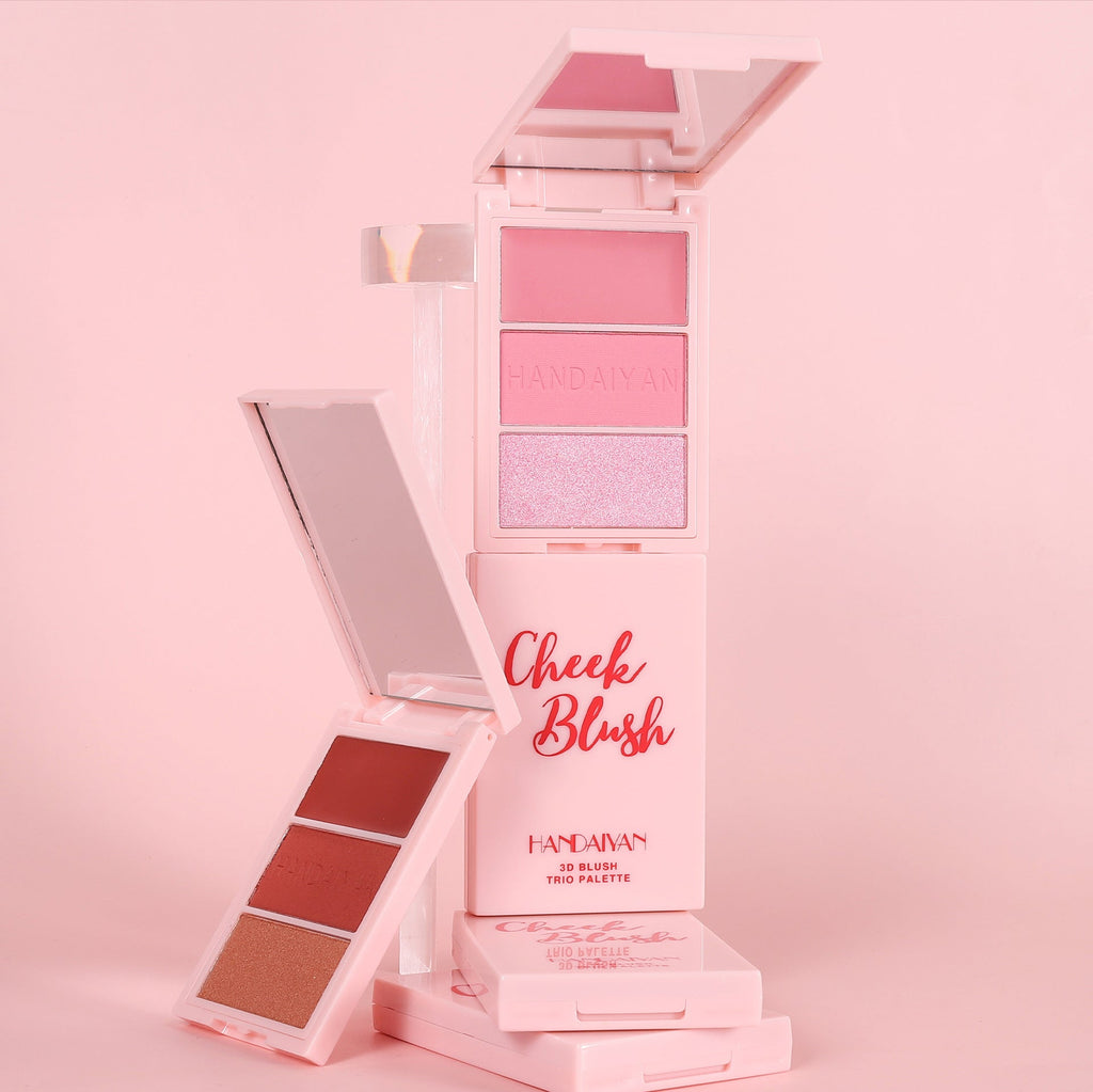 Paleta De Rubor X3 Handaiyan (cajita rosada)