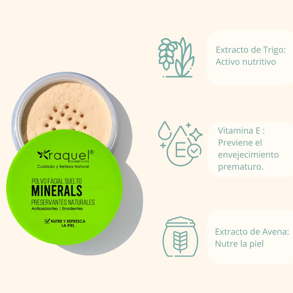 Polvo Suelto Mineral Raquel