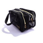 Cosmetiquera Malla Negra Doble Bolsillo