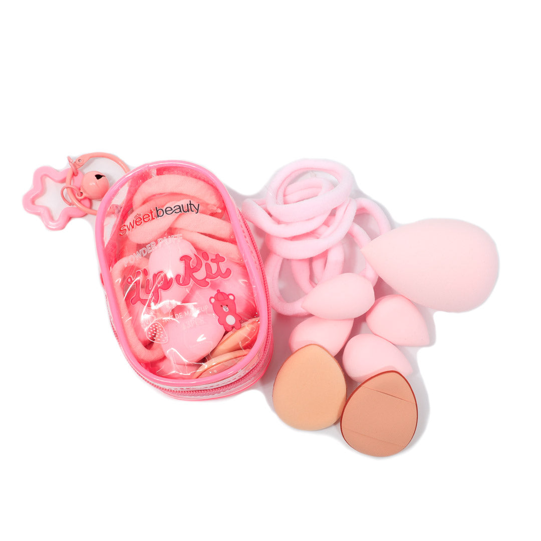 Set De Esponja Borla y Chulos Sweet Beauty