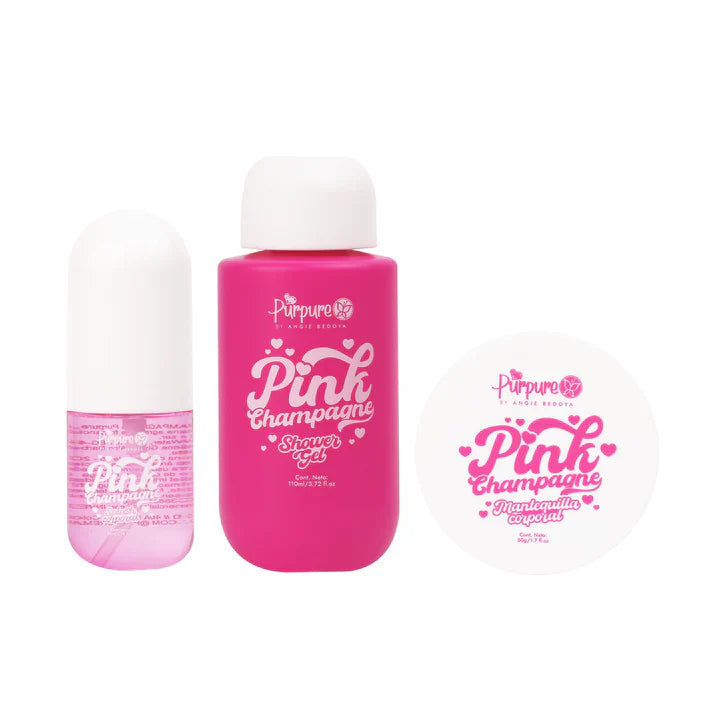 Kit Cartuchera Pink Champagne Purpure X3 Productos