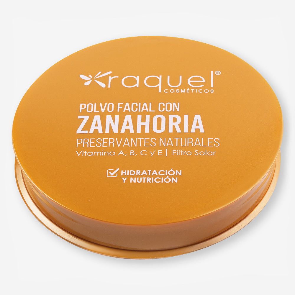 Polvo Facial Con Zanahoria para piel Mixta o Seca Raquel