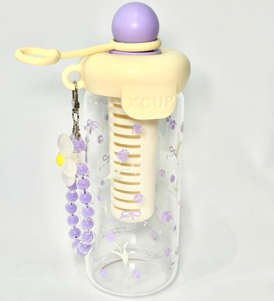 Termo Vidrio Con Llavero  HAPPY CUP