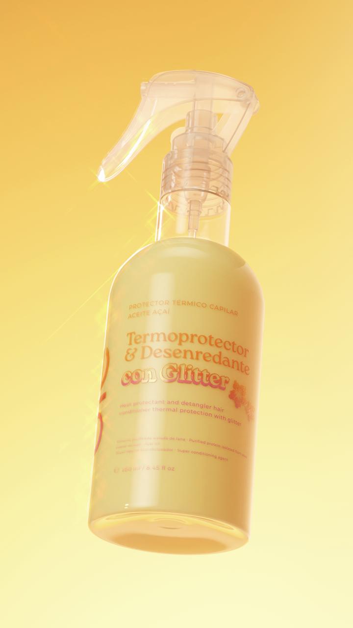 Termoprotector Con Glitter 250ml Ole
