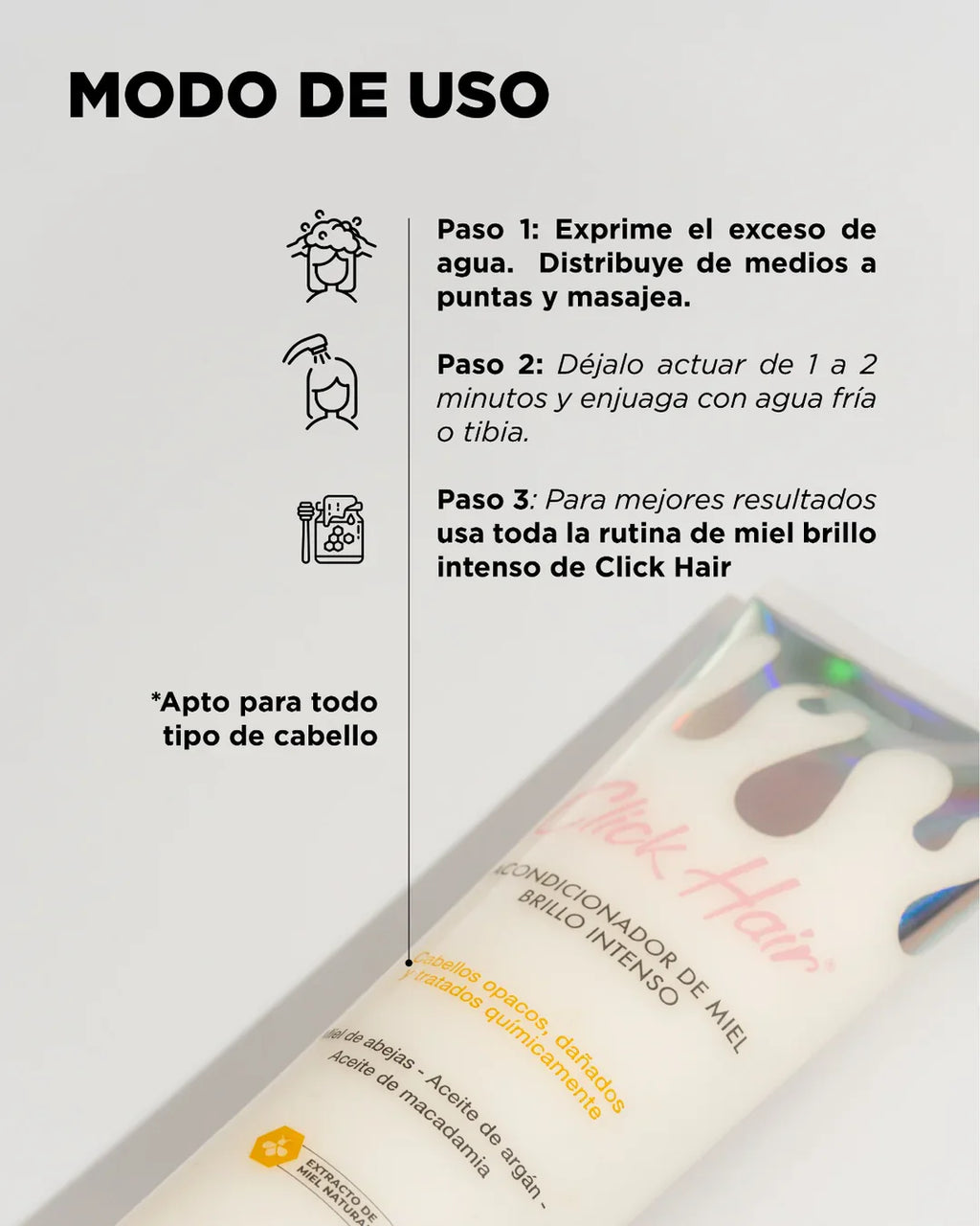 Acondicionador De Miel Click Hair *300ML*