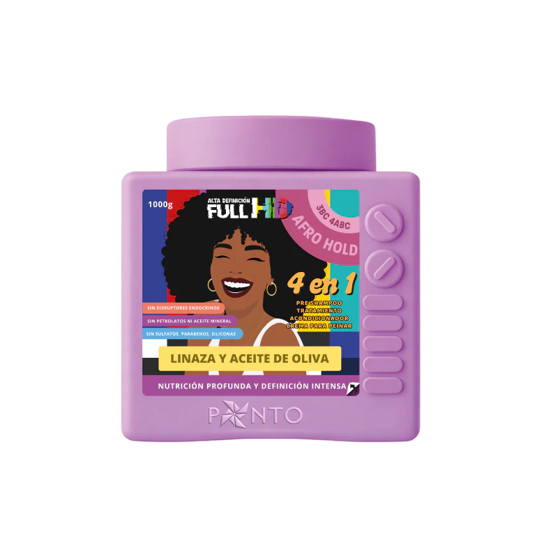 Tratamiento Full HD Afro Hold (Linaza y Oliva) Ponto