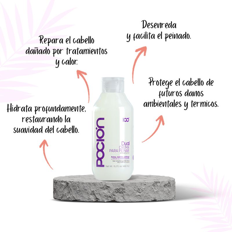 Crema Para Peinar Dual Pocion