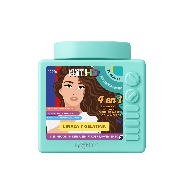 Tratamiento Full HD Felizmente Crespa (Linaza y Gelatina) Ponto