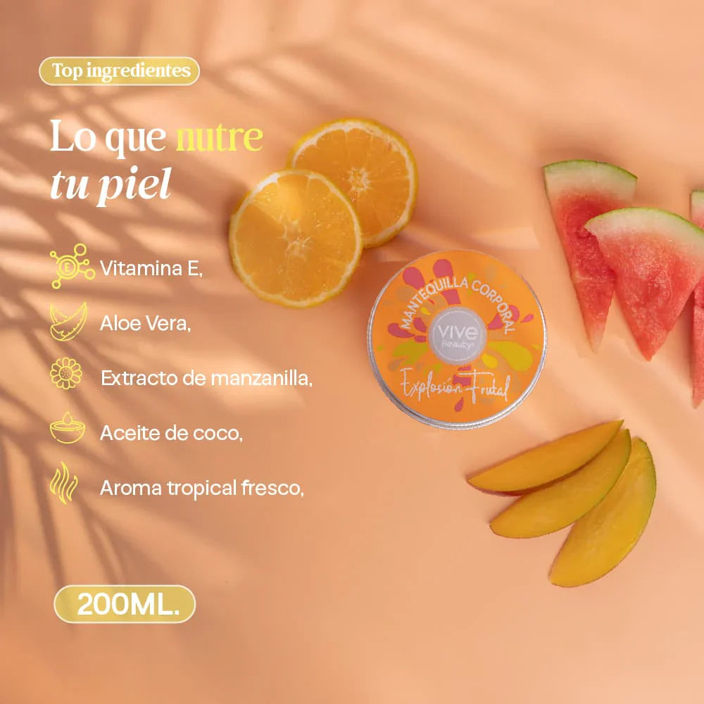 Mantequilla Corporal Explosion Frutal Vive Beauty *200ml*