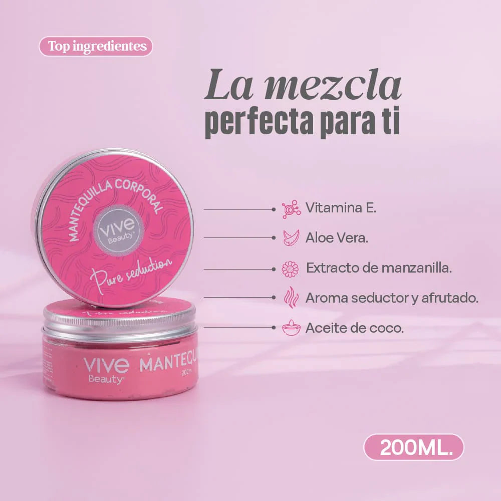 Mantequilla Corporal Pure Seduction Vive Beauty *200ml*