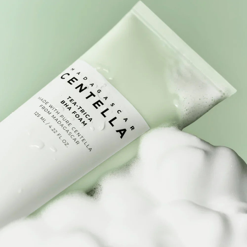 Limpiador Tea Trica BHA Foam Madagascar Centella 125ML Skin1004