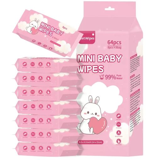 Pañitos Humedos Baby Wipes Rosado