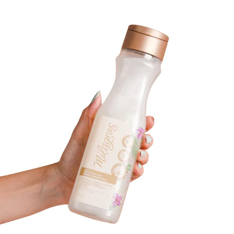 Shampoo Milagros Arroz y ácido hialurónico